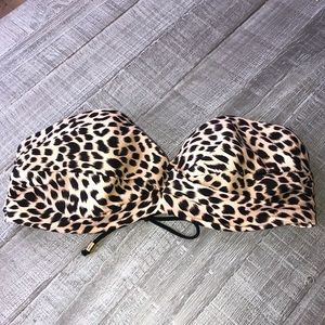 Victoria’s Secret Cheetah Bandeau Bikini Top